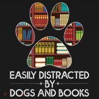 Easily Distracted By Dogs And Books Doggie Tank thumb 4