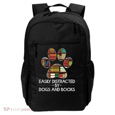 Easily Distracted By Dogs And Books Backpack