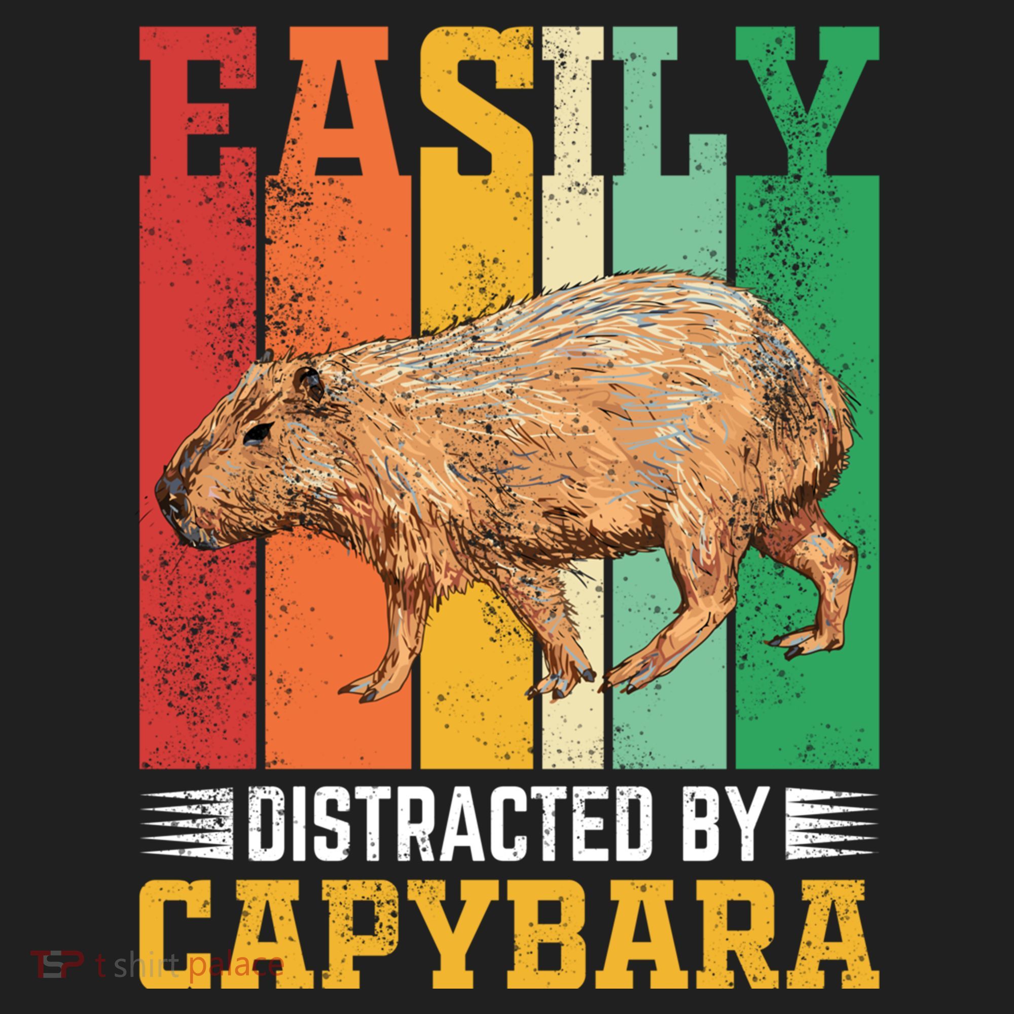 Easily Distracted By Capybara Animal Lover Rodent Gift Women's Sweatshirt