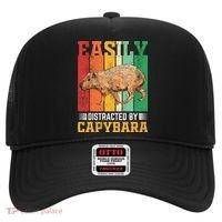 Easily Distracted By Capybara Animal Lover Rodent Gift Hat thumb 0