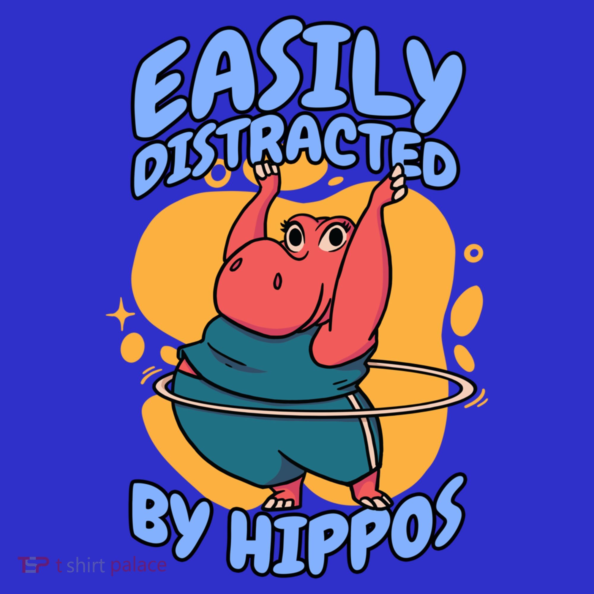 Easily Distracted By Hippos Hippopotamus Hippo Gift Women's Tank Top