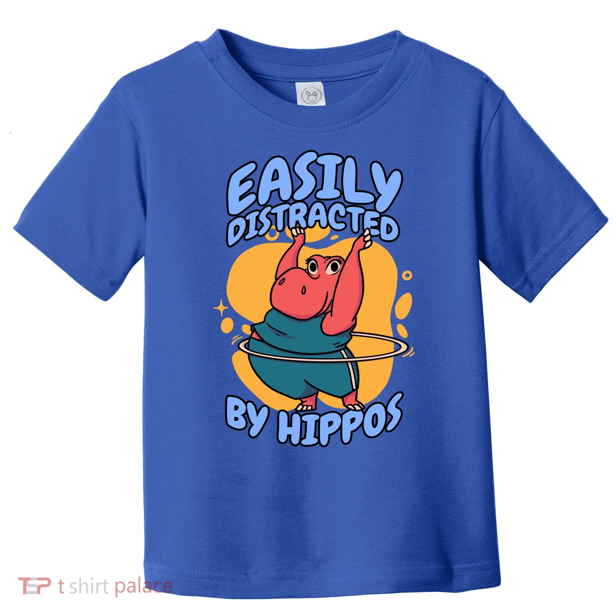 Easily Distracted By Hippos Hippopotamus Hippo Gift Toddler T-Shirt