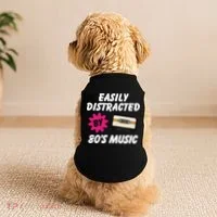 Easily Distracted By 80s Doggie Tank thumb 2