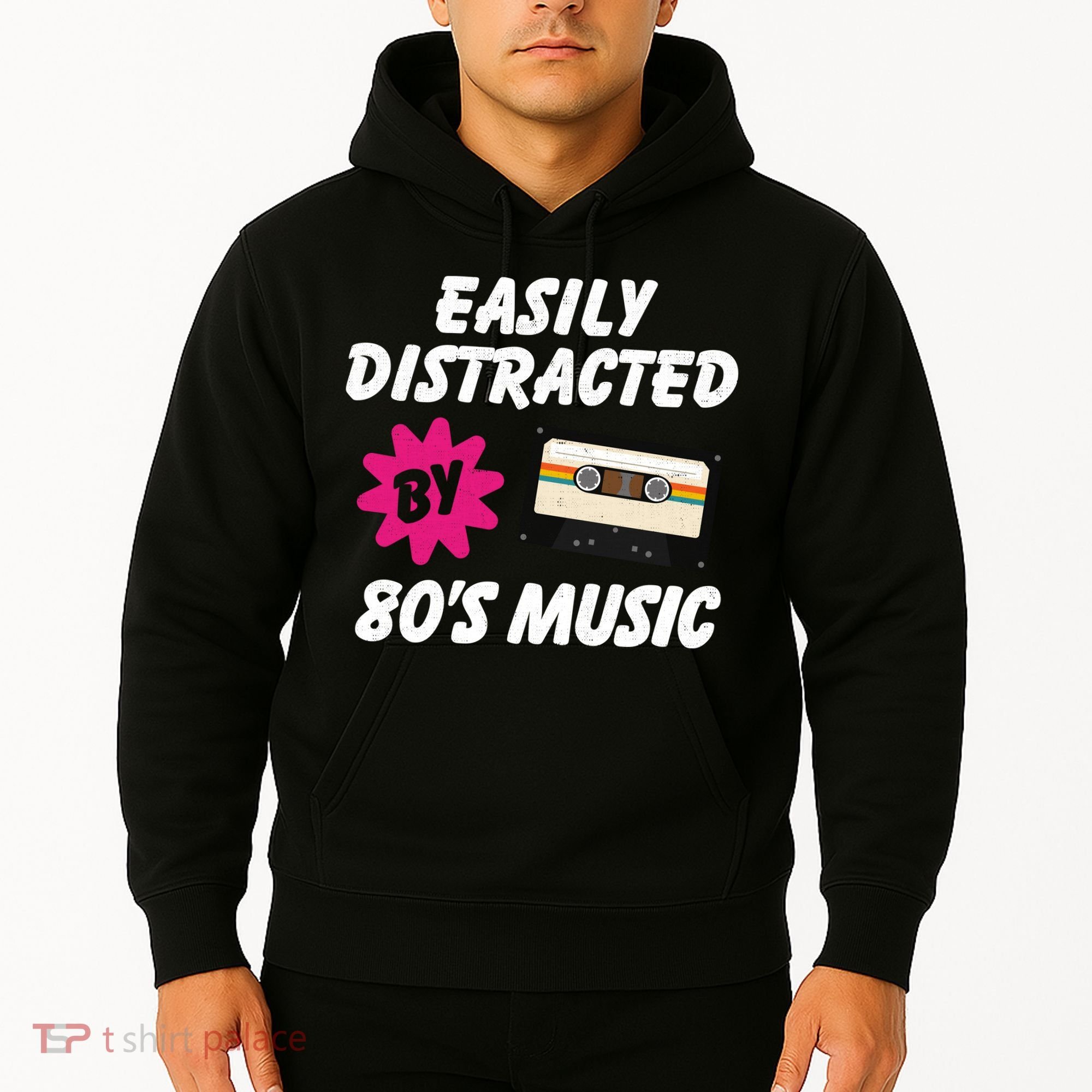 Easily Distracted By 80s Hoodie