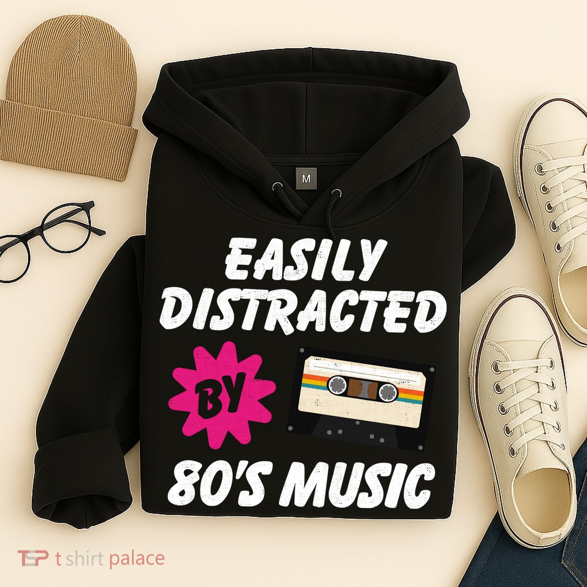 Easily Distracted By 80s Hoodie