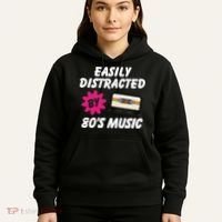 Easily Distracted By 80s Hoodie thumb 5
