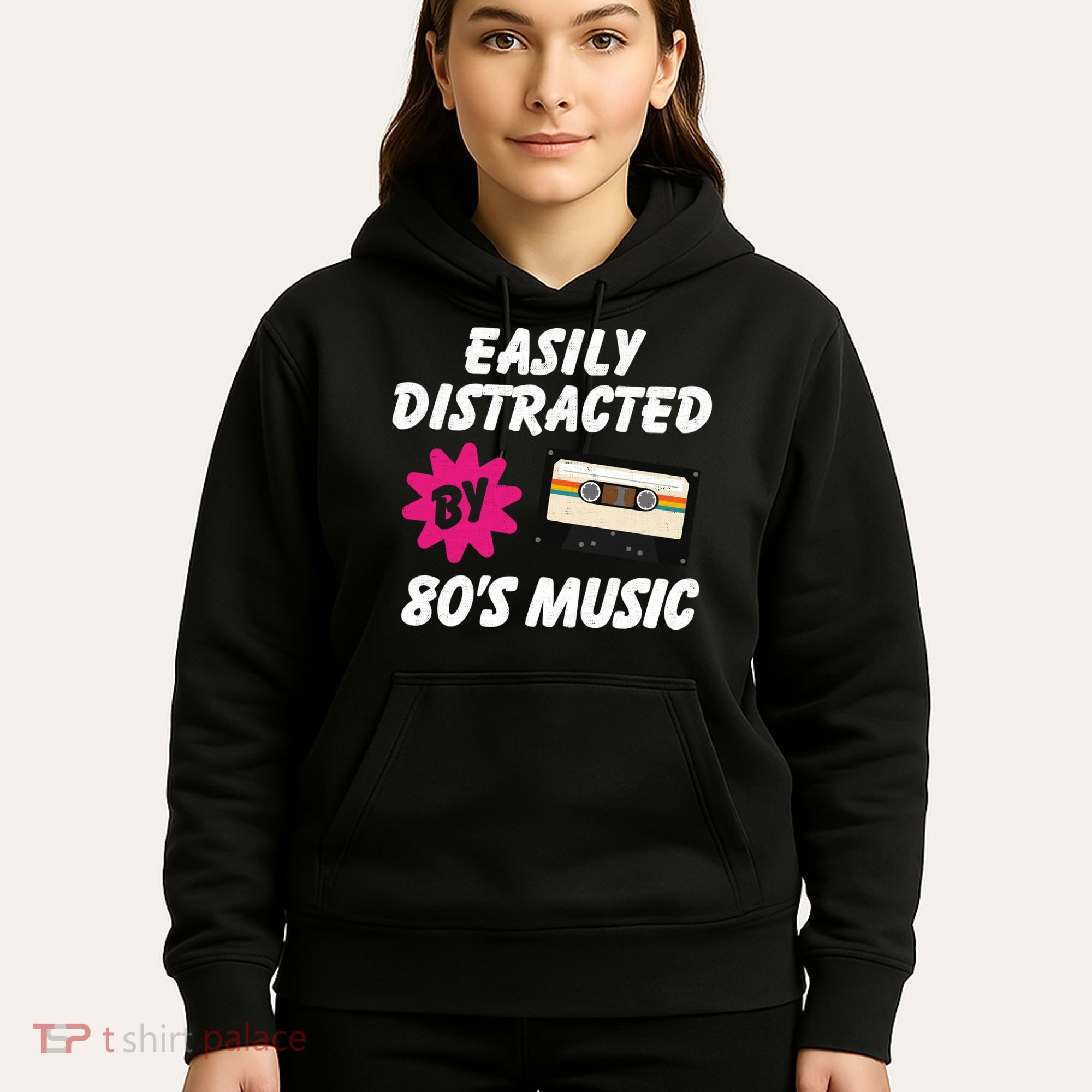 Easily Distracted By 80s Hoodie