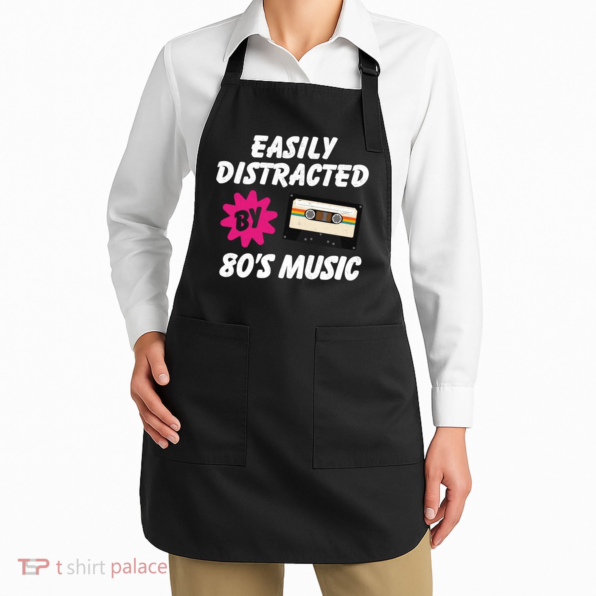 Easily Distracted By 80s Apron