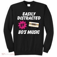Easily Distracted By 80s Sweatshirt thumb 0