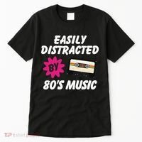 Easily Distracted By 80s Tall T-Shirt thumb 0