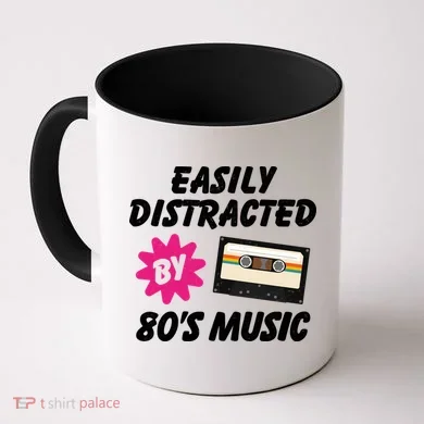 Easily Distracted By 80s Coffee Mug