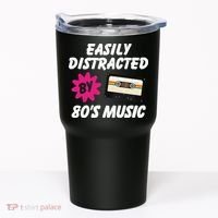 Easily Distracted By 80s Tumbler thumb 0