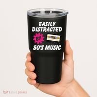 Easily Distracted By 80s Tumbler thumb 2
