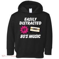 Easily Distracted By 80s Toddler Hoodie thumb 0