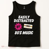 Easily Distracted By 80s Tank Top thumb 2