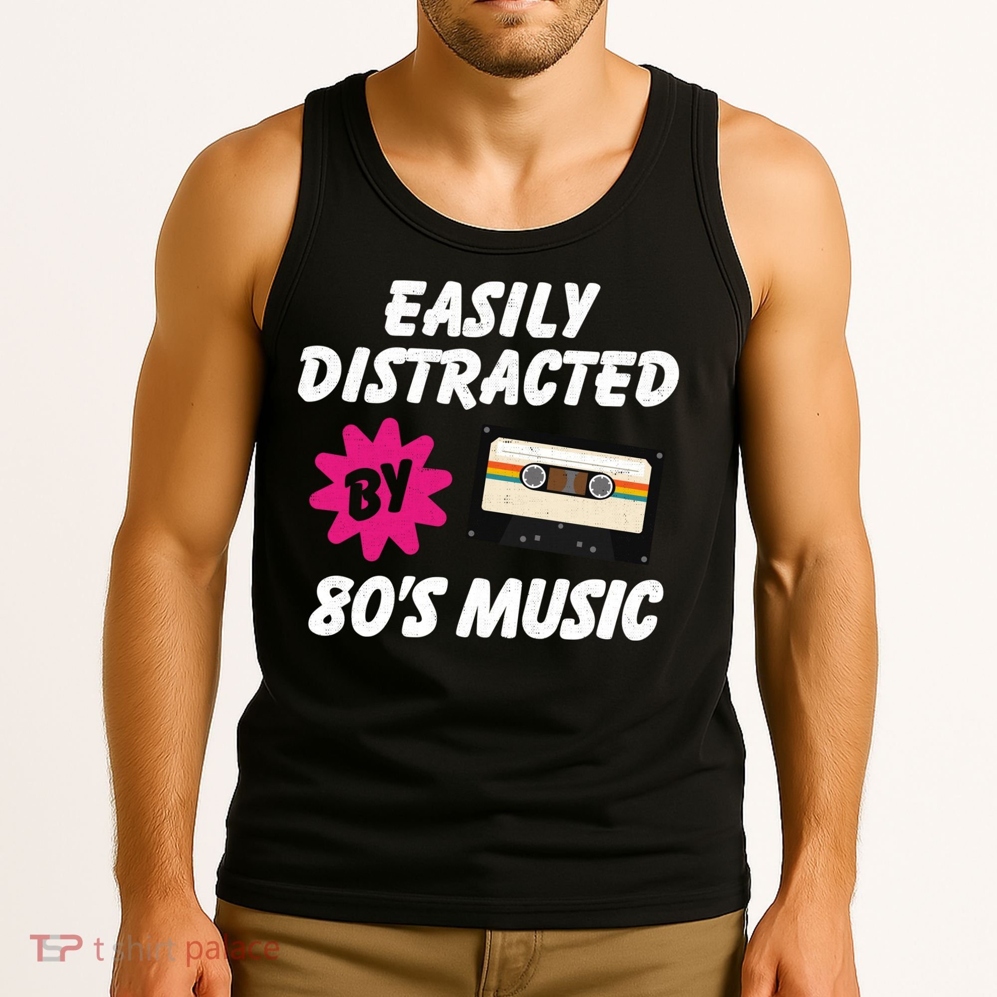 Easily Distracted By 80s Tank Top