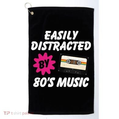 Easily Distracted By 80s Golf Towel
