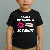 Easily Distracted By 80s Toddler T-Shirt thumb 2