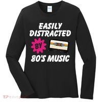 Easily Distracted By 80s Women's Long Sleeve Shirt thumb 0