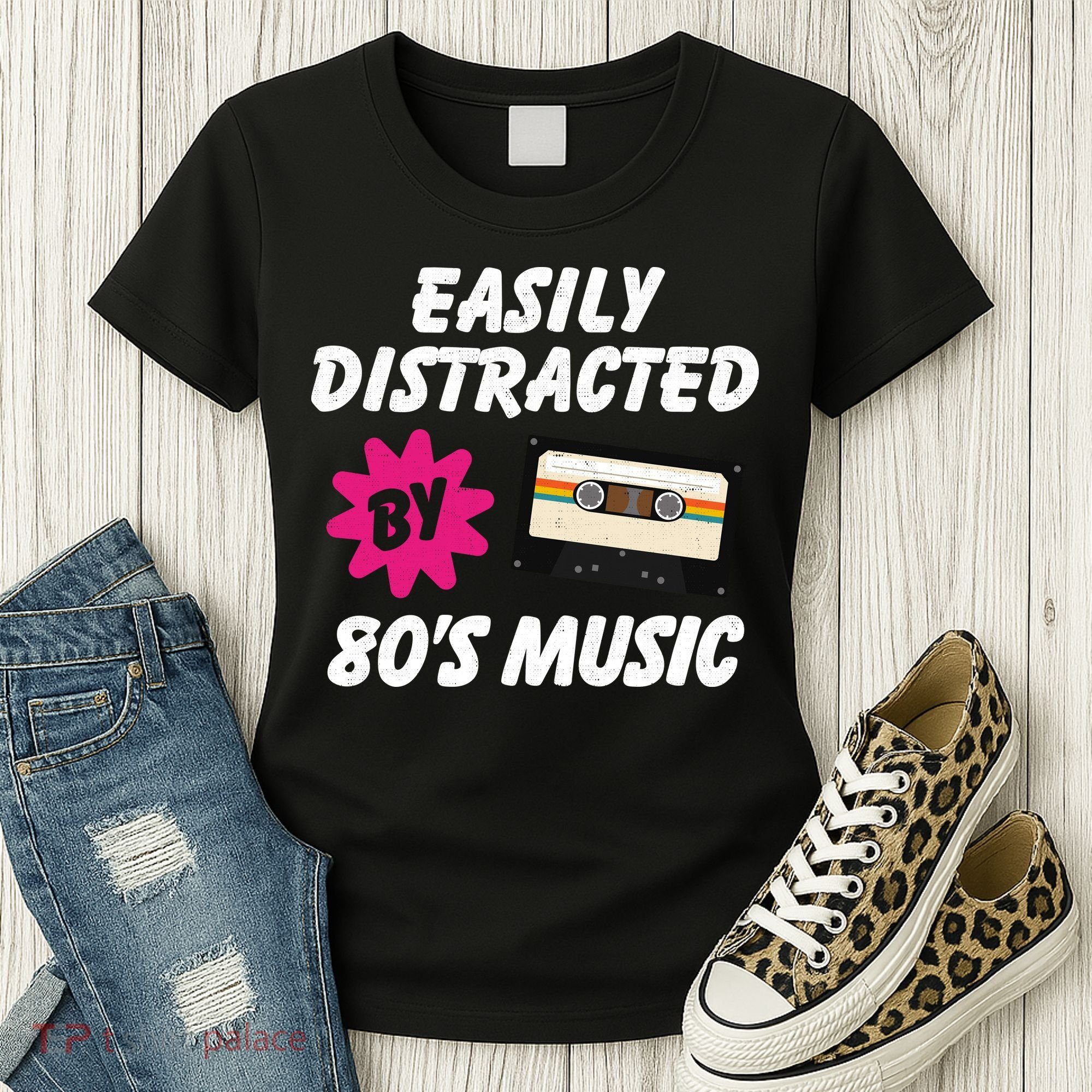 Easily Distracted By 80s Women's T-Shirt