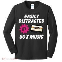 Easily Distracted By 80s Kids Long Sleeve Shirt thumb 0