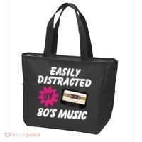 Easily Distracted By 80s Tote Bag thumb 3