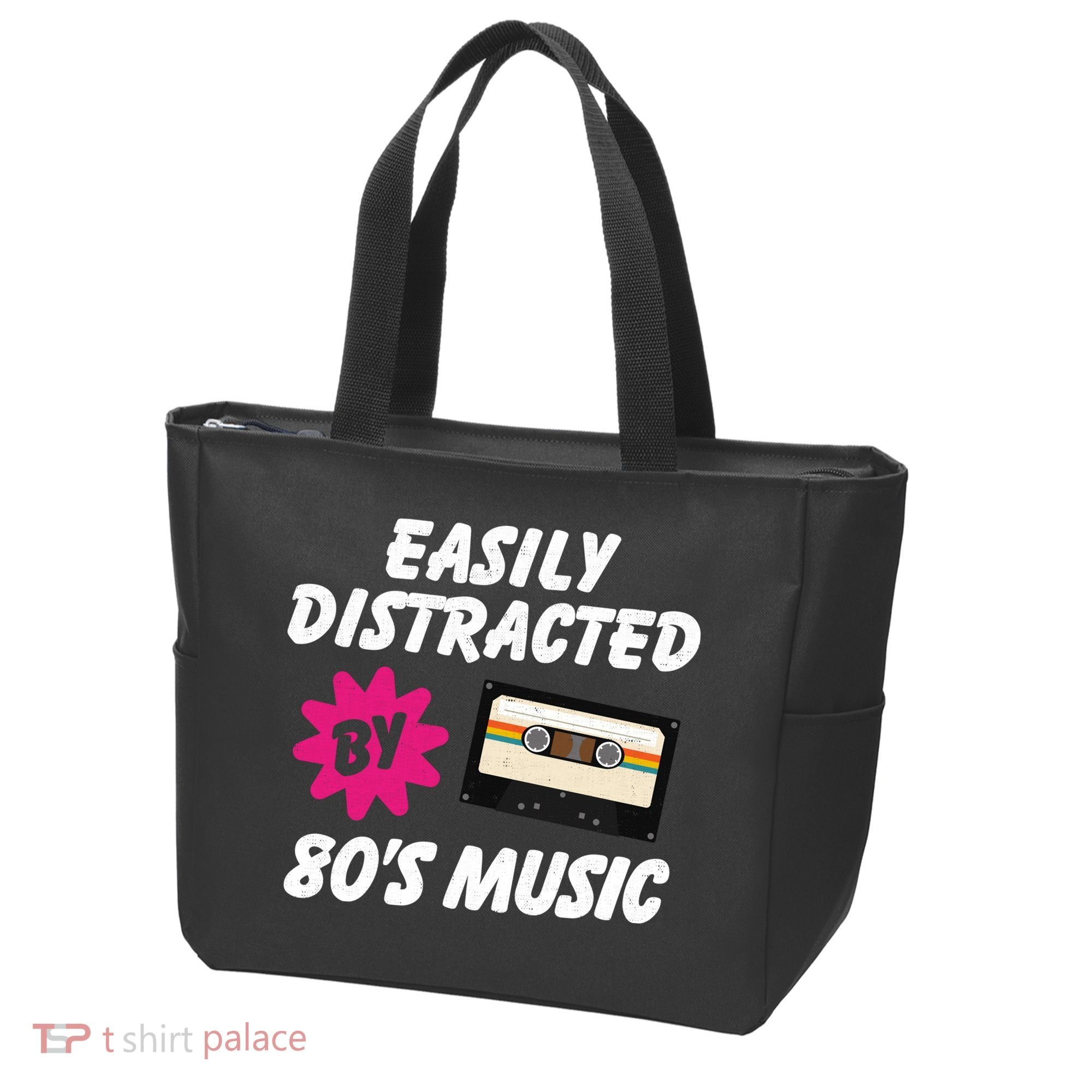 Easily Distracted By 80s Tote Bag