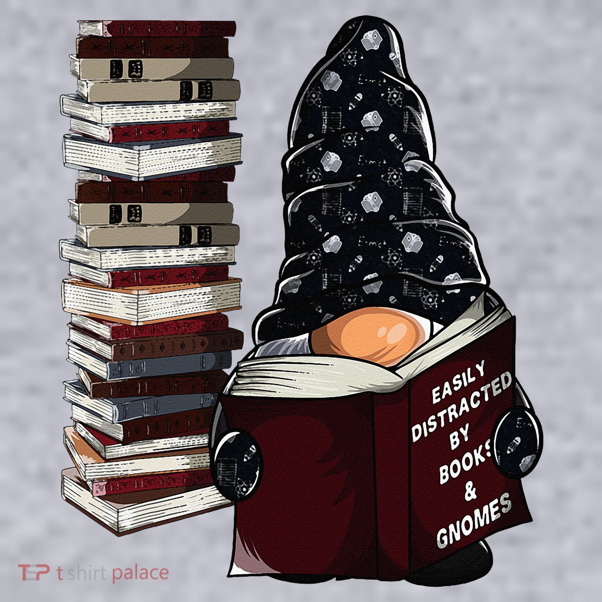 Easily Distracted By Books & Gnomes Garden Gnome Book Lover Women's Sweatshirt