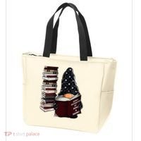 Easily Distracted By Books & Gnomes Garden Gnome Book Lover Tote Bag thumb 3