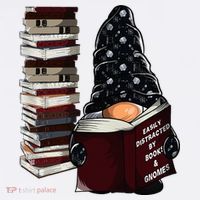 Easily Distracted By Books & Gnomes Garden Gnome Book Lover Apron thumb 3