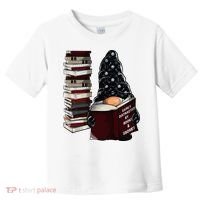 Easily Distracted By Books & Gnomes Garden Gnome Book Lover Toddler T-Shirt thumb 0