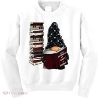 Easily Distracted By Books & Gnomes Garden Gnome Book Lover Kids Sweatshirt thumb 0