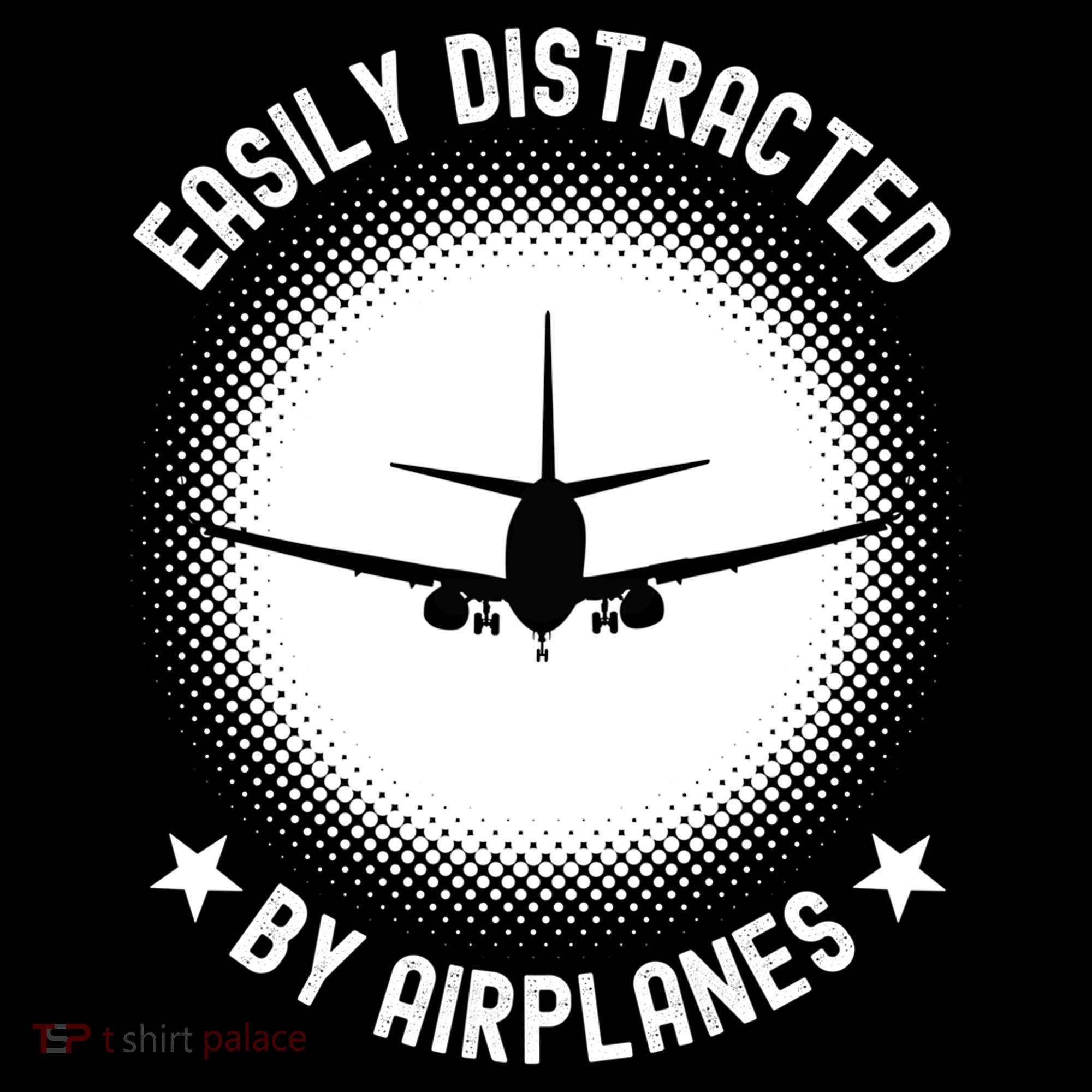 Easily Distracted By Airplanes Funny Flying Plane Gift Ornament