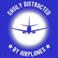 Easily Distracted By Airplanes Funny Flying Plane Gift Tumbler thumb 3