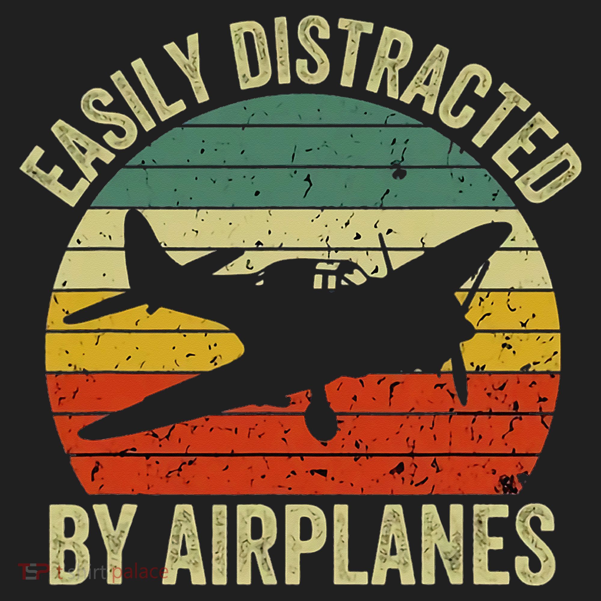 Easily Distracted By Airplanes Lover Pilot Funny Aviation Beanie