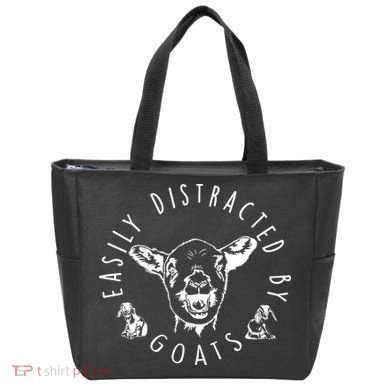 Easily Distracted By Goats Tote Bag