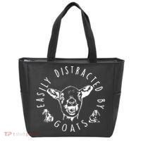 Easily Distracted By Goats Tote Bag thumb 0