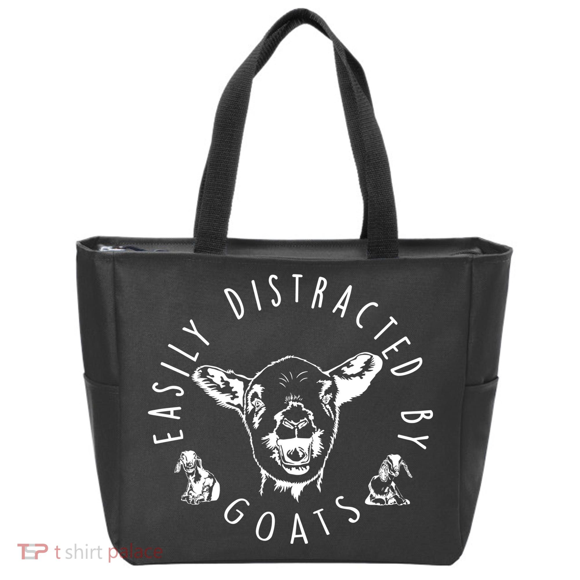 Easily Distracted By Goats Tote Bag