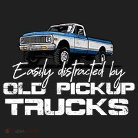 Easily Distracted By Old Pickup Trucks For Retro Women's Sweatshirt thumb 2