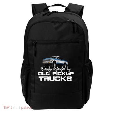Easily Distracted By Old Pickup Trucks For Retro Backpack