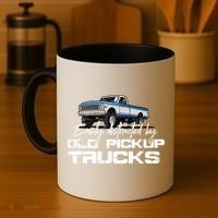 Easily Distracted By Old Pickup Trucks For Retro Coffee Mug thumb 4