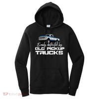 Easily Distracted By Old Pickup Trucks For Retro Women's Hoodie thumb 0
