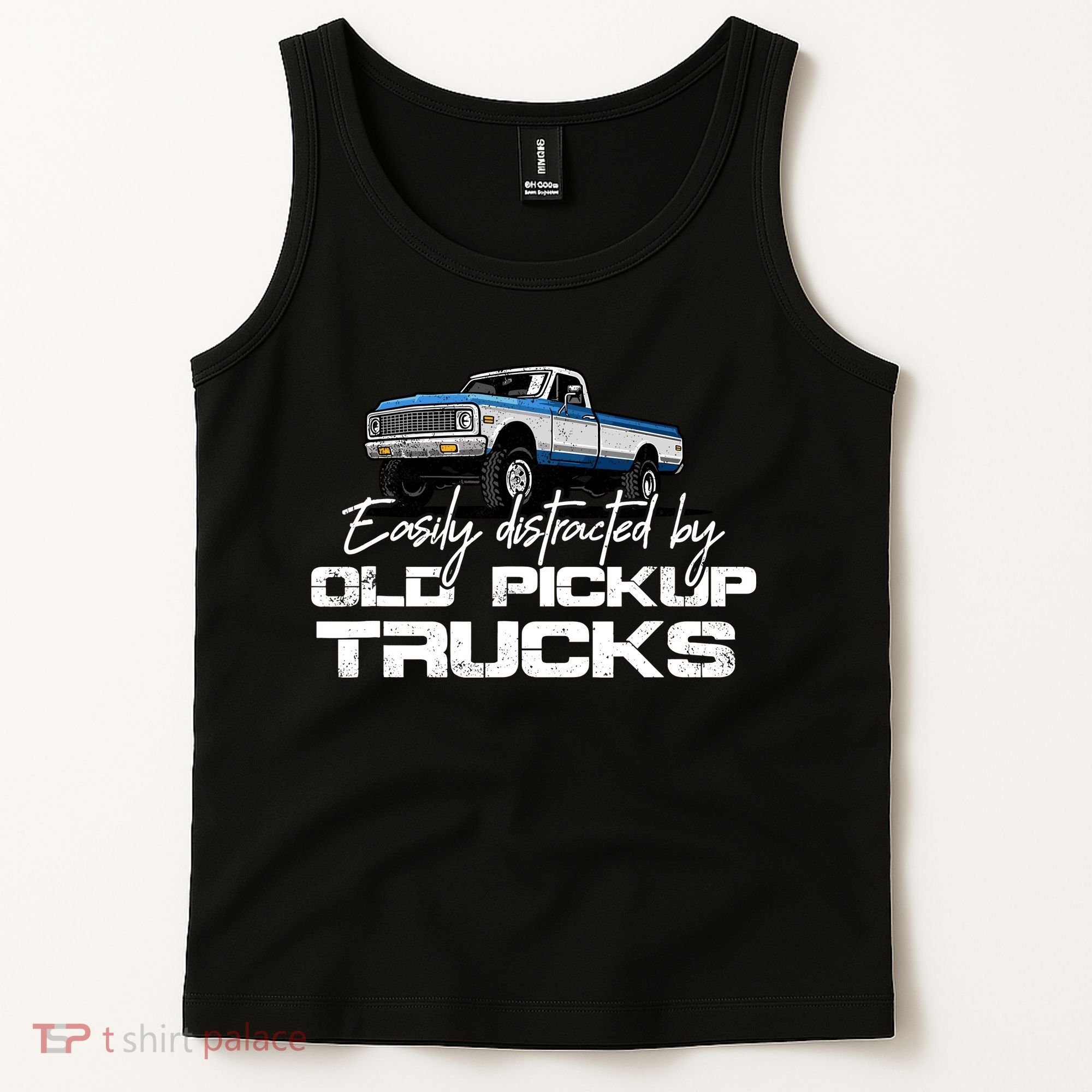 Easily Distracted By Old Pickup Trucks For Retro Tank Top