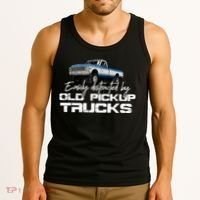 Easily Distracted By Old Pickup Trucks For Retro Tank Top thumb 3
