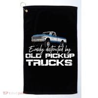 Easily Distracted By Old Pickup Trucks For Retro Golf Towel thumb 0