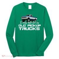 Easily Distracted By Old Pickup Trucks For Retro Long Sleeve Shirt thumb 0