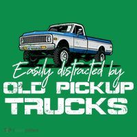 Easily Distracted By Old Pickup Trucks For Retro Baby Bodysuit thumb 2