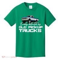 Easily Distracted By Old Pickup Trucks For Retro Kids T-Shirt thumb 0
