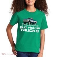 Easily Distracted By Old Pickup Trucks For Retro Kids T-Shirt thumb 2