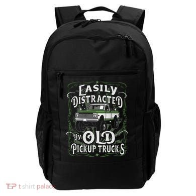 Easily Distracted By Old Pickup Trucks Backpack